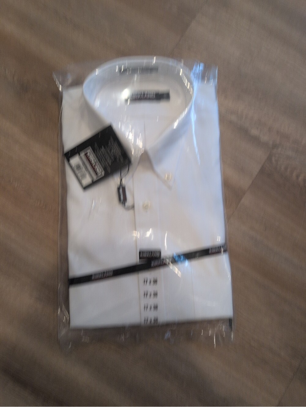 Kirkland Signature Men's Traditional Fit Dress Shirt White Size 17 ×36 Non Iron